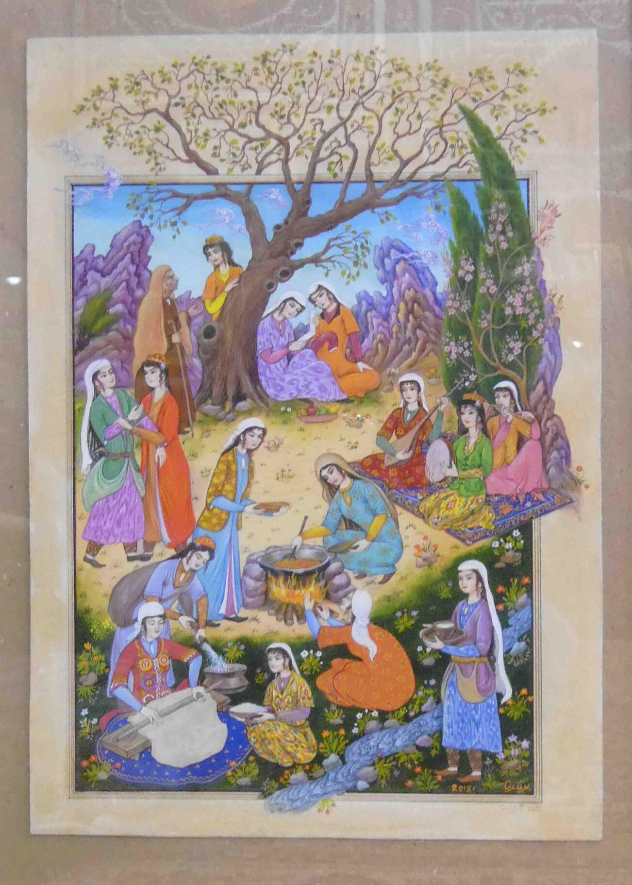 Navruz, cooking sumalak by Olim Kamolzoda